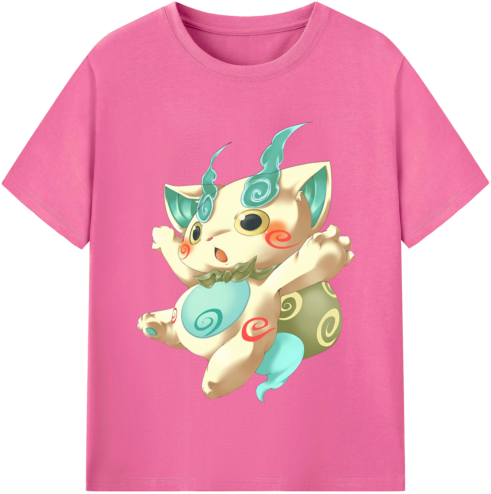 （画像用） 妖怪ウォッチ Yo-kai Watch レディースカジュアルプリントTシャツ（綿100％）